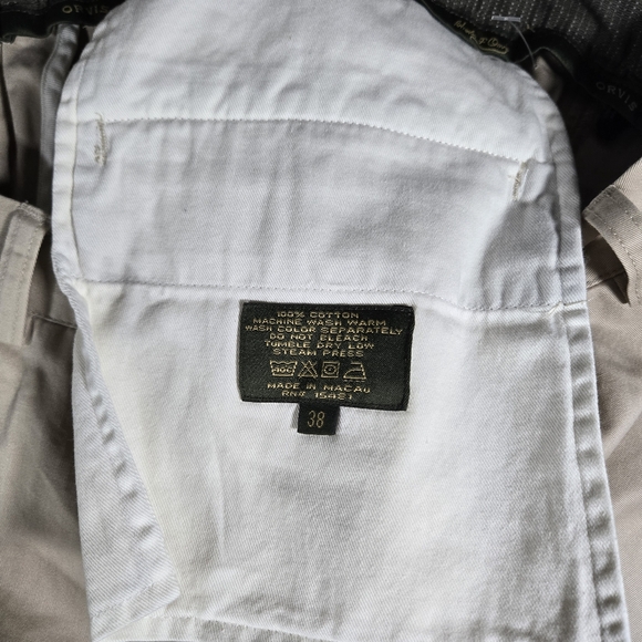 Orvis Signature Cargo Pants Mens 38 Unhemmed Hamilton Gentlemen Khaki NWT - Picture 6 of 10